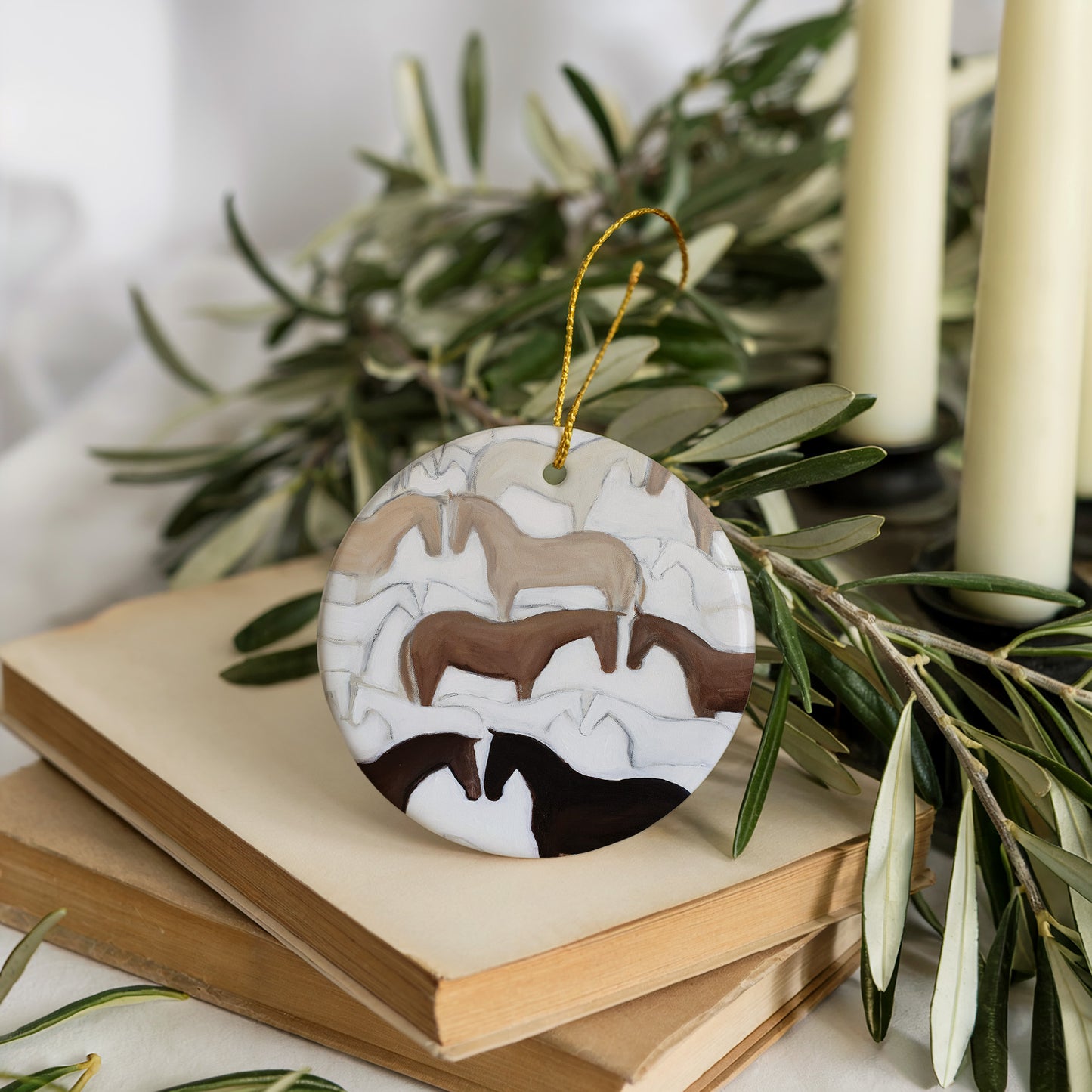 Horse & Rider Ornament Set (Bundle of 3)