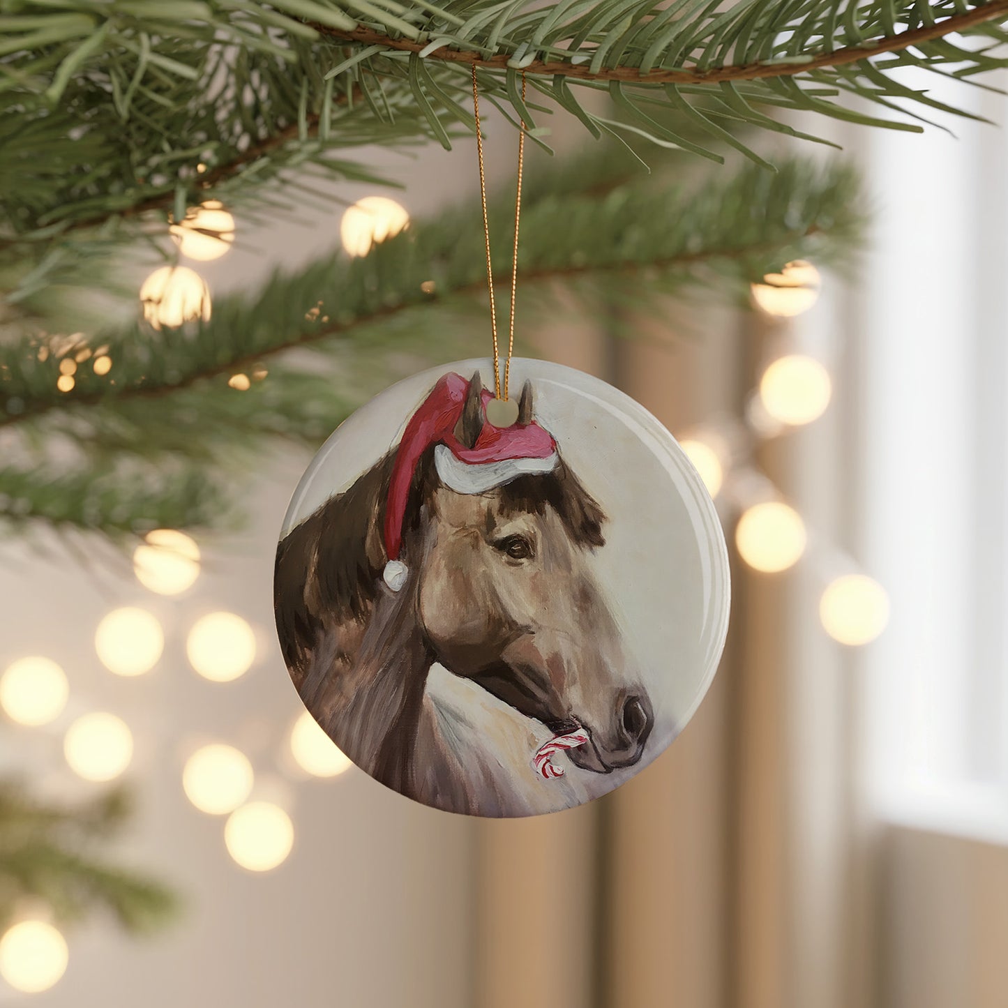 Santa Ponies Ornament Set (Bundle of 3)