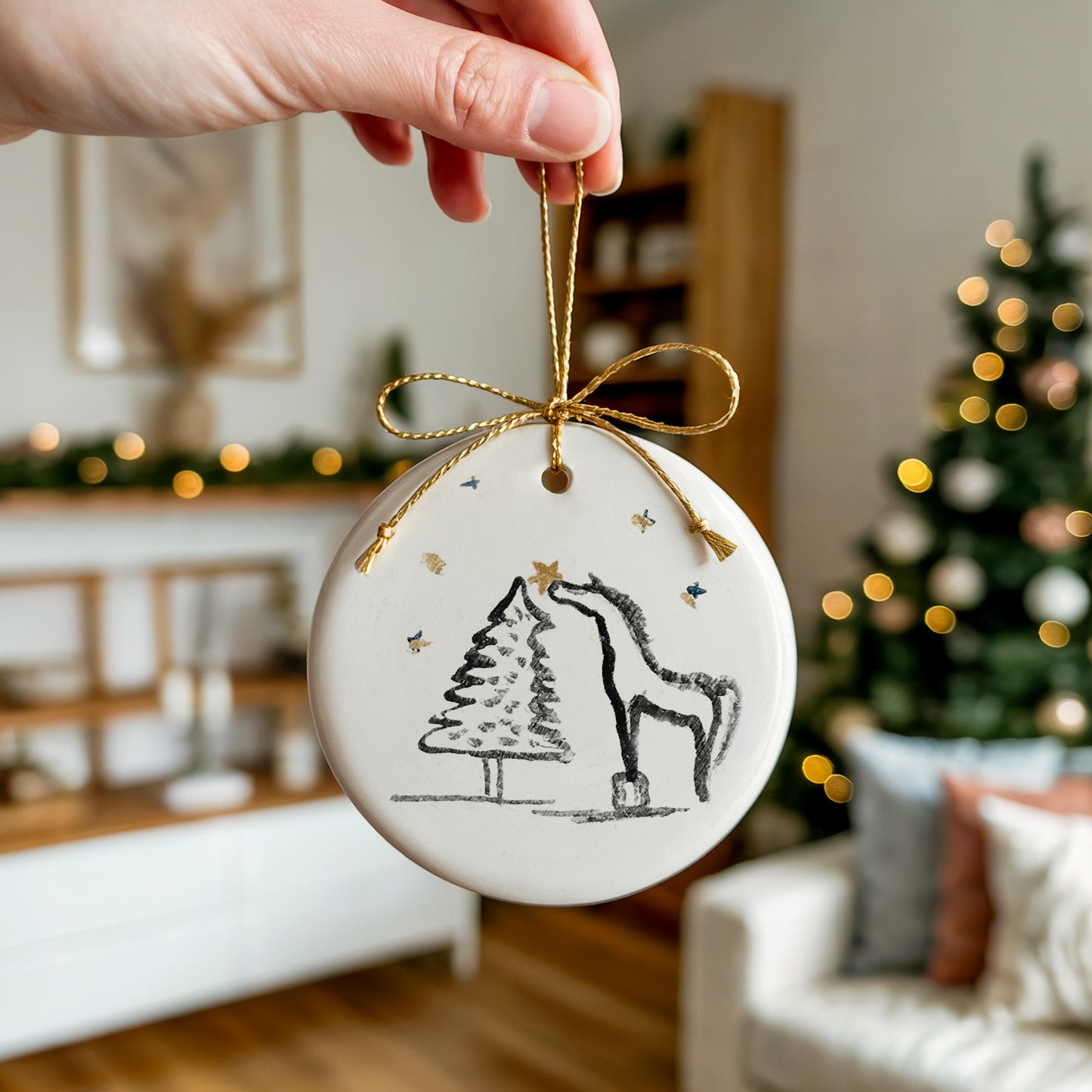 Horse Girl Christmas Ornament Set (Bundle of 3)