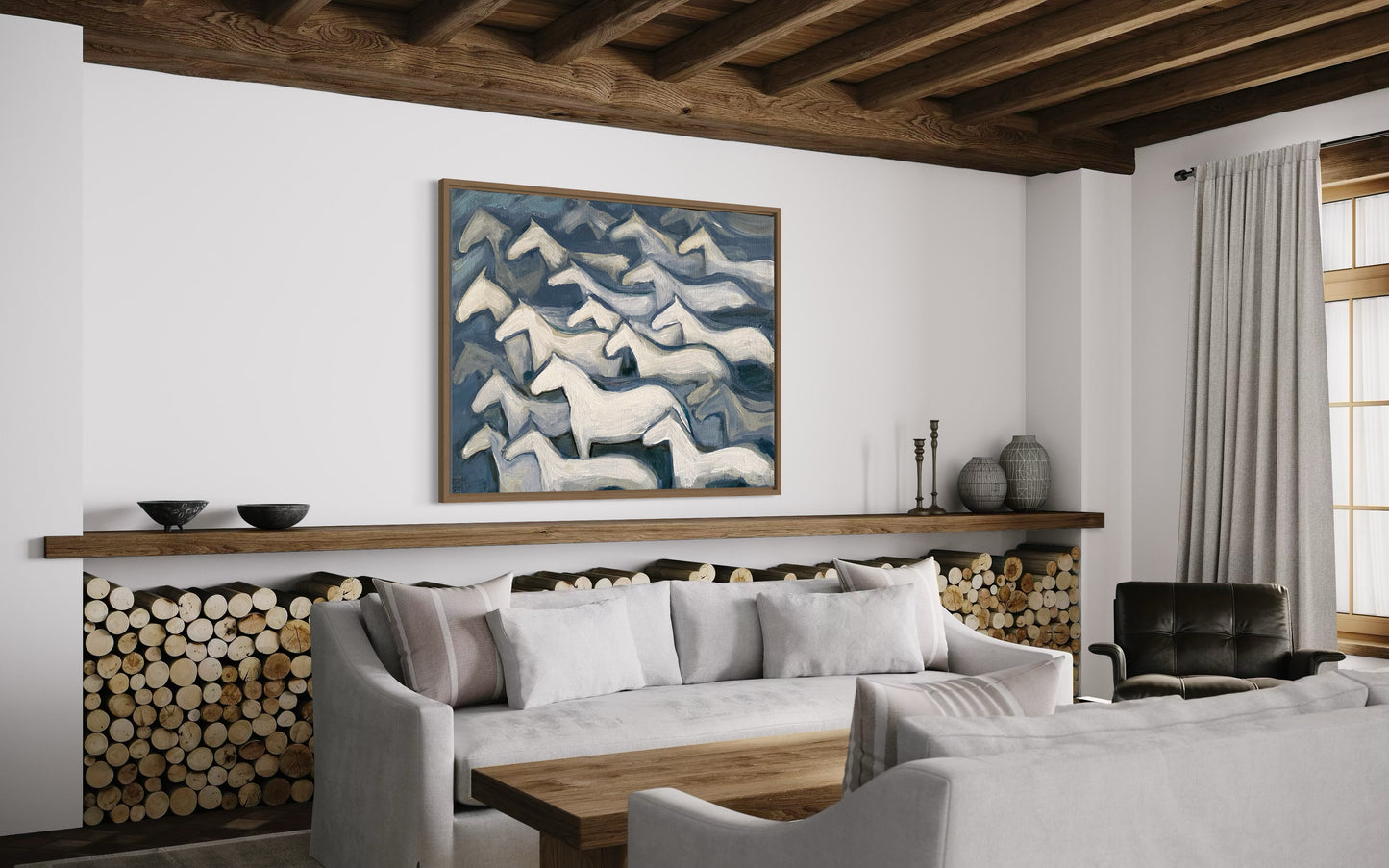 River Horses Print