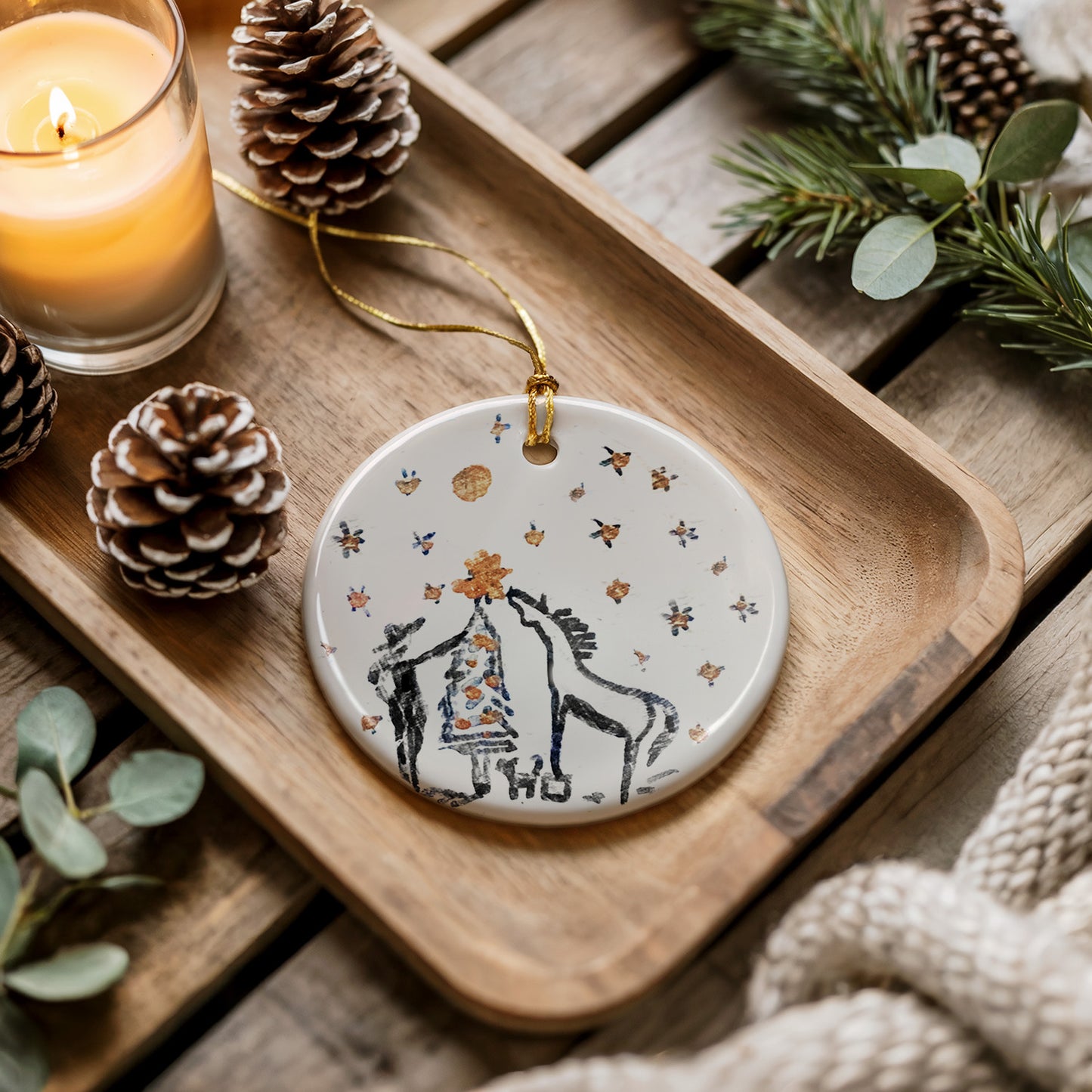 Horse Girl Christmas Ornament Set (Bundle of 3)
