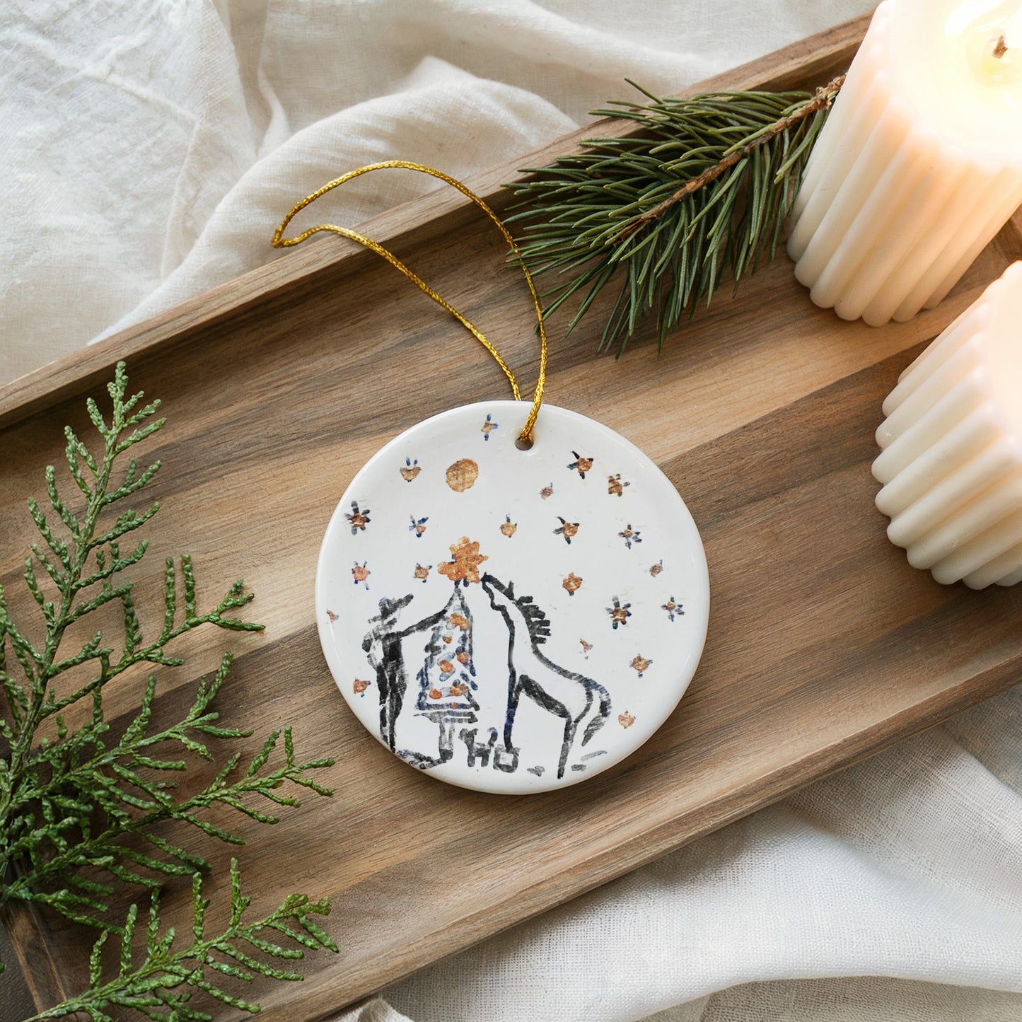 Horse Girl Christmas Ornament Set (Bundle of 3)
