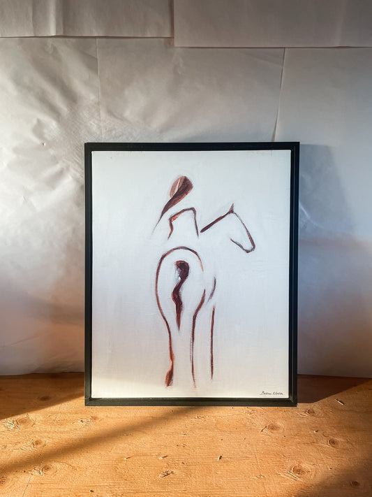 Horse and Rider Canvas Print 2