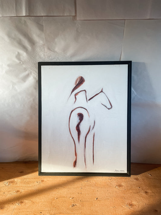 Horse and Rider Canvas Print 2