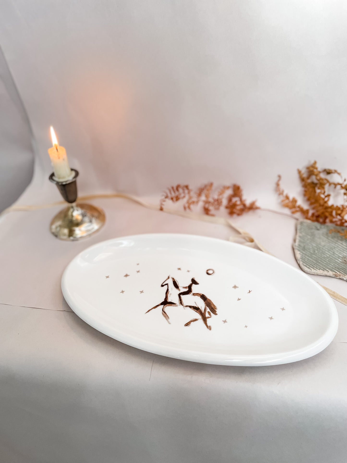 Night Ride Porcelain Platter