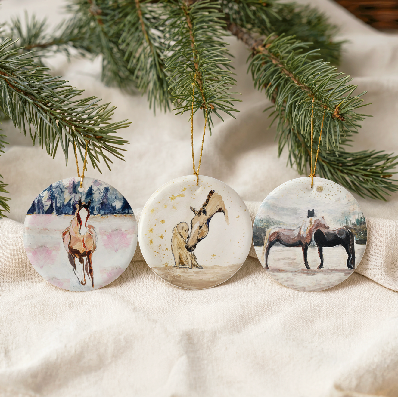 Winter Ornament Set (Bundle of 3)