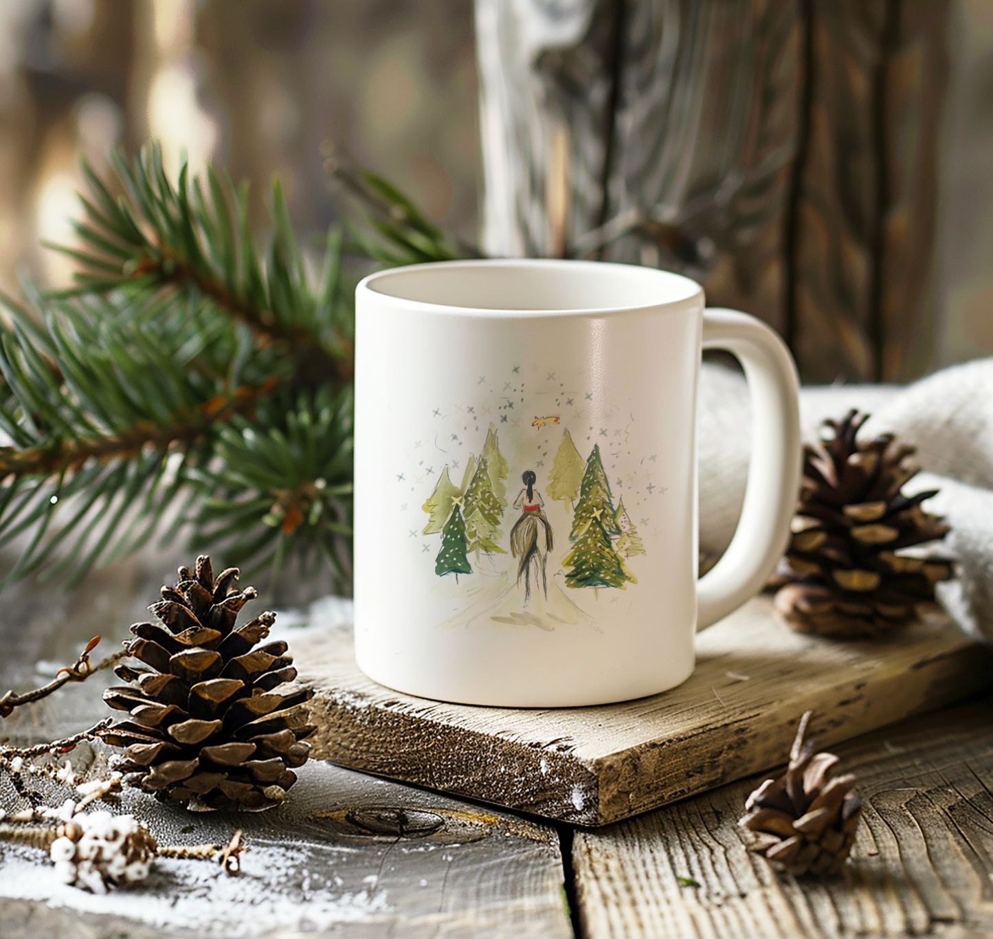 Snowy Ride Coffee Mug