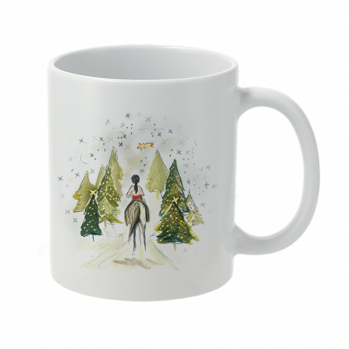 Snowy Ride Coffee Mug
