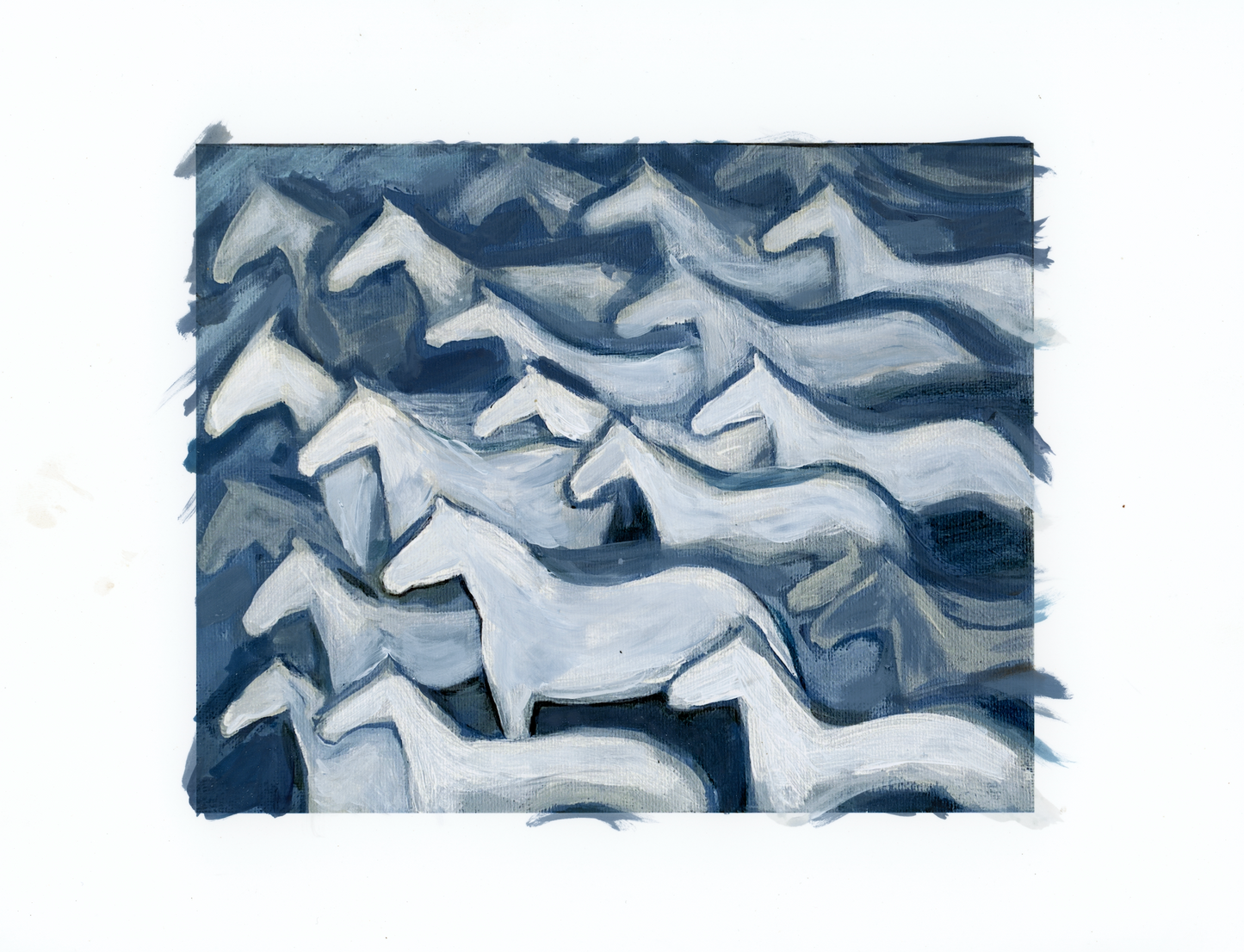 River Horses - Embellished Print