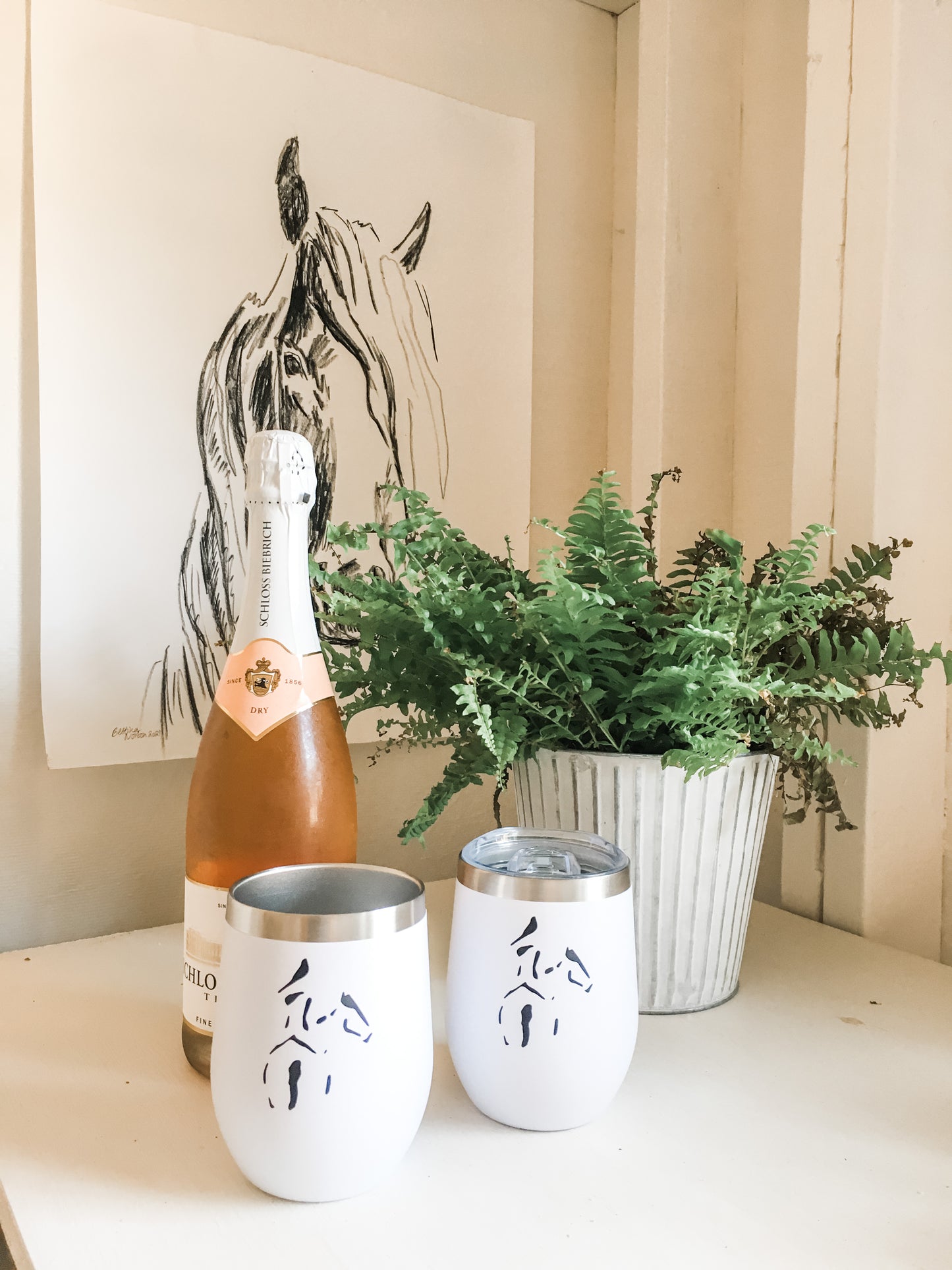 Horse Girl Wine Tumbler