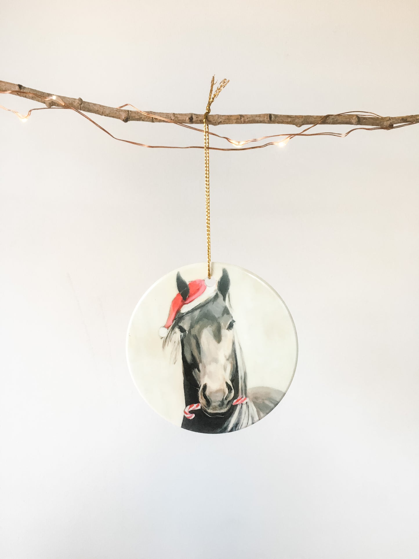 Santa Ponies Ornament Set (Bundle of 3)
