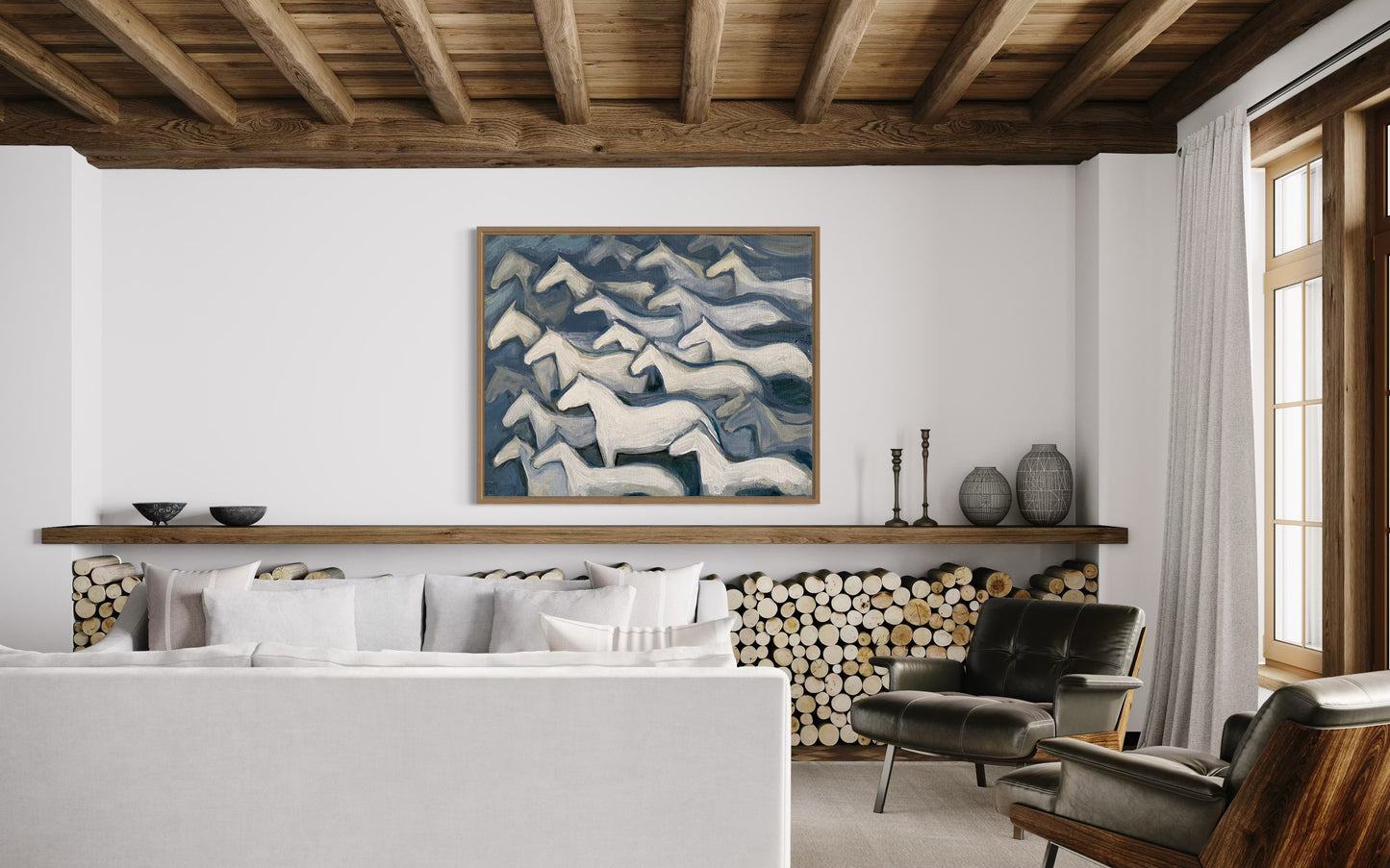 River Horses Print