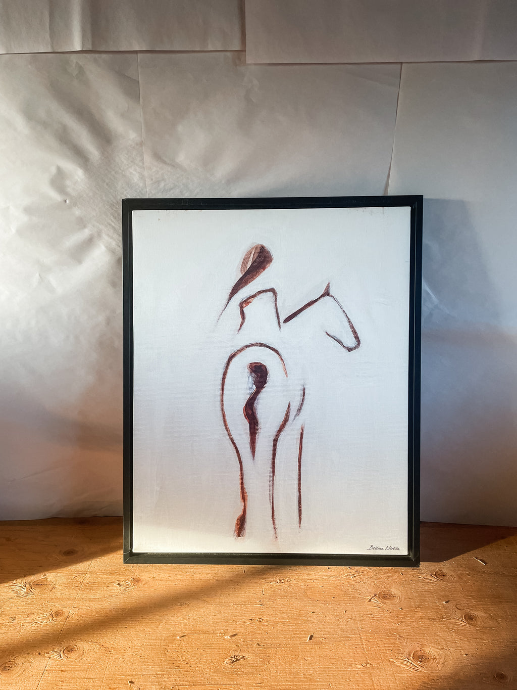 Horse and Rider Canvas Print 2