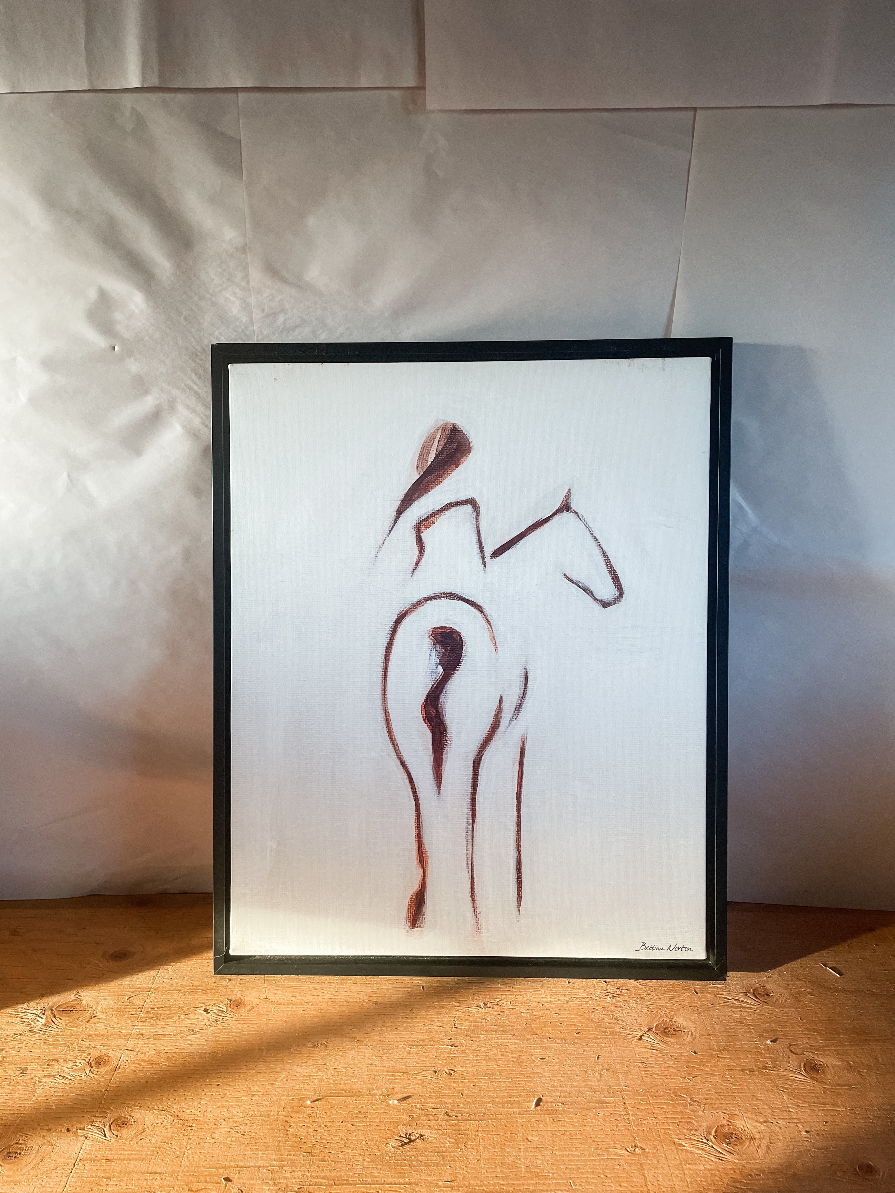 Horse and Rider Canvas Print 2