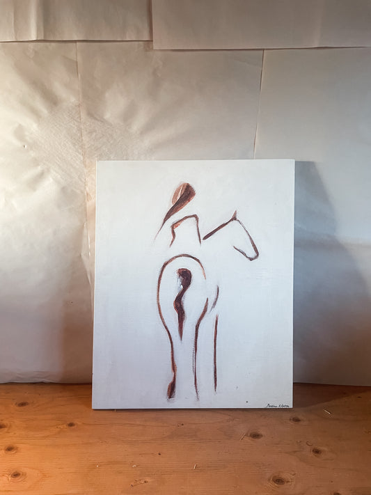 Horse and Rider Canvas Print