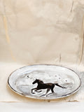 Black Horse - Hand Painted Platter