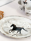 Black Horse - Hand Painted Platter