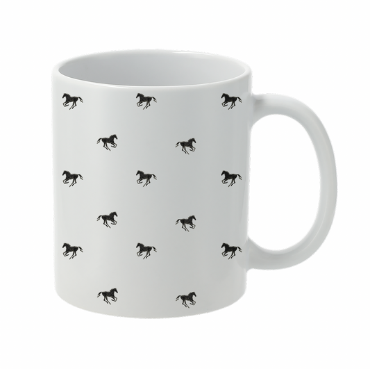 Black Horse - Set of 2 Mugs