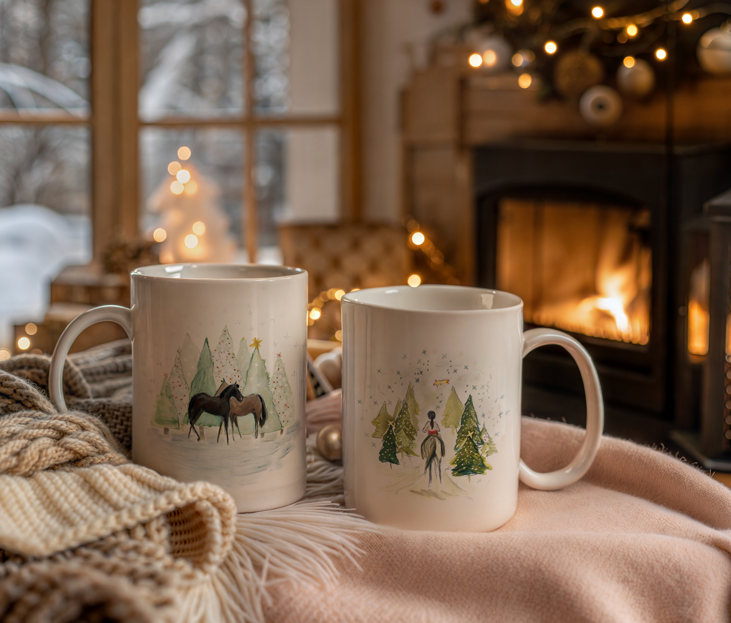 Snowy Ride Coffee Mug