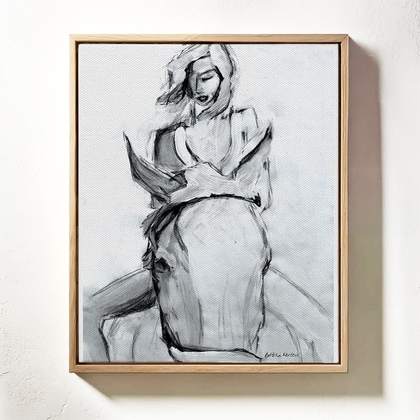 Girl - Embellished canvas - Seconds