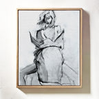 Girl - Embellished canvas - Seconds