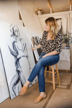 Girl - Embellished canvas - Seconds