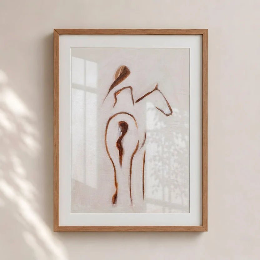 Horse and Rider - Unframed canvas - Seconds - Bettina Norton Artwork
