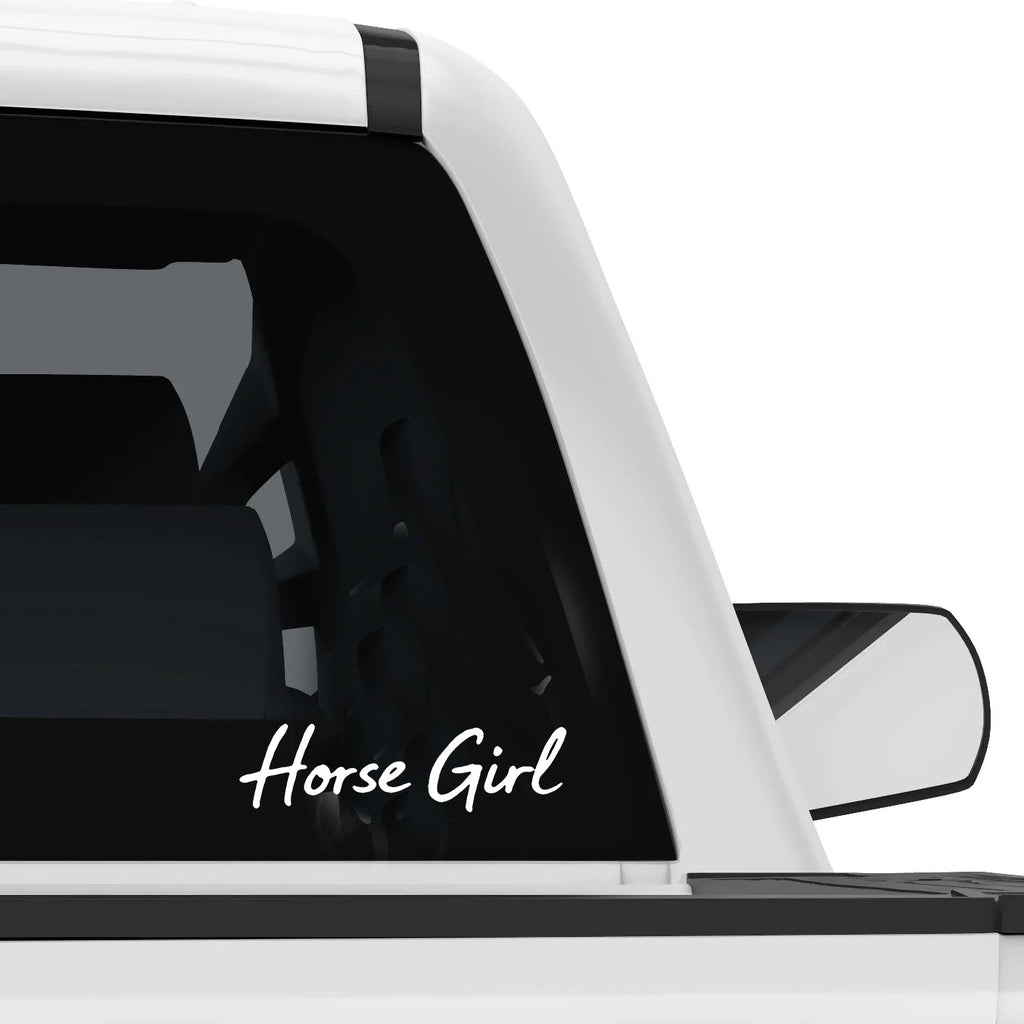 Horse Girl Car Sticker - Bettina Norton Artwork