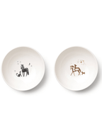Horse & Rider Porcelain Bowls (Set of 2) - Bettina Norton Artwork