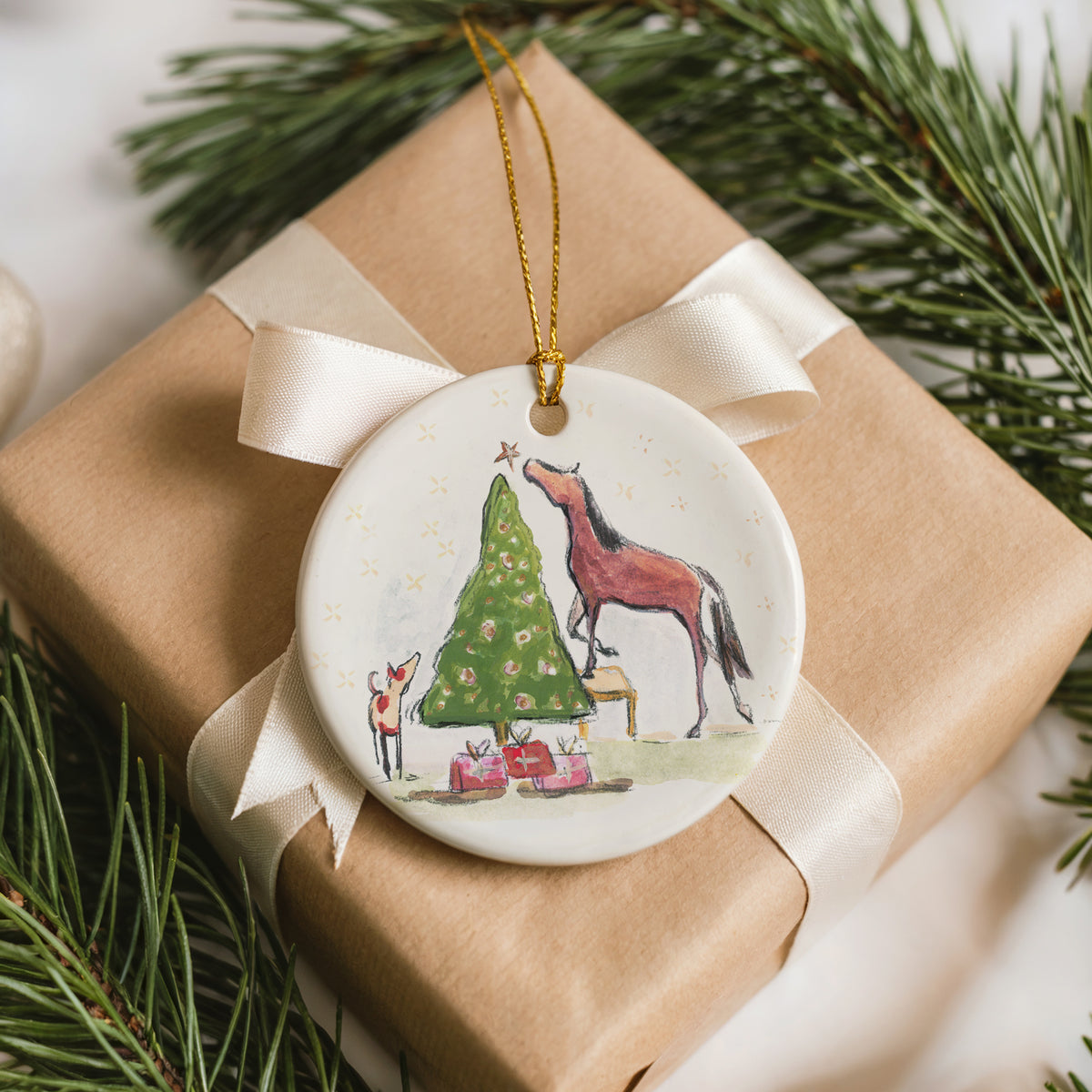 Pony for Christmas Ornament Set (Bundle of 3)