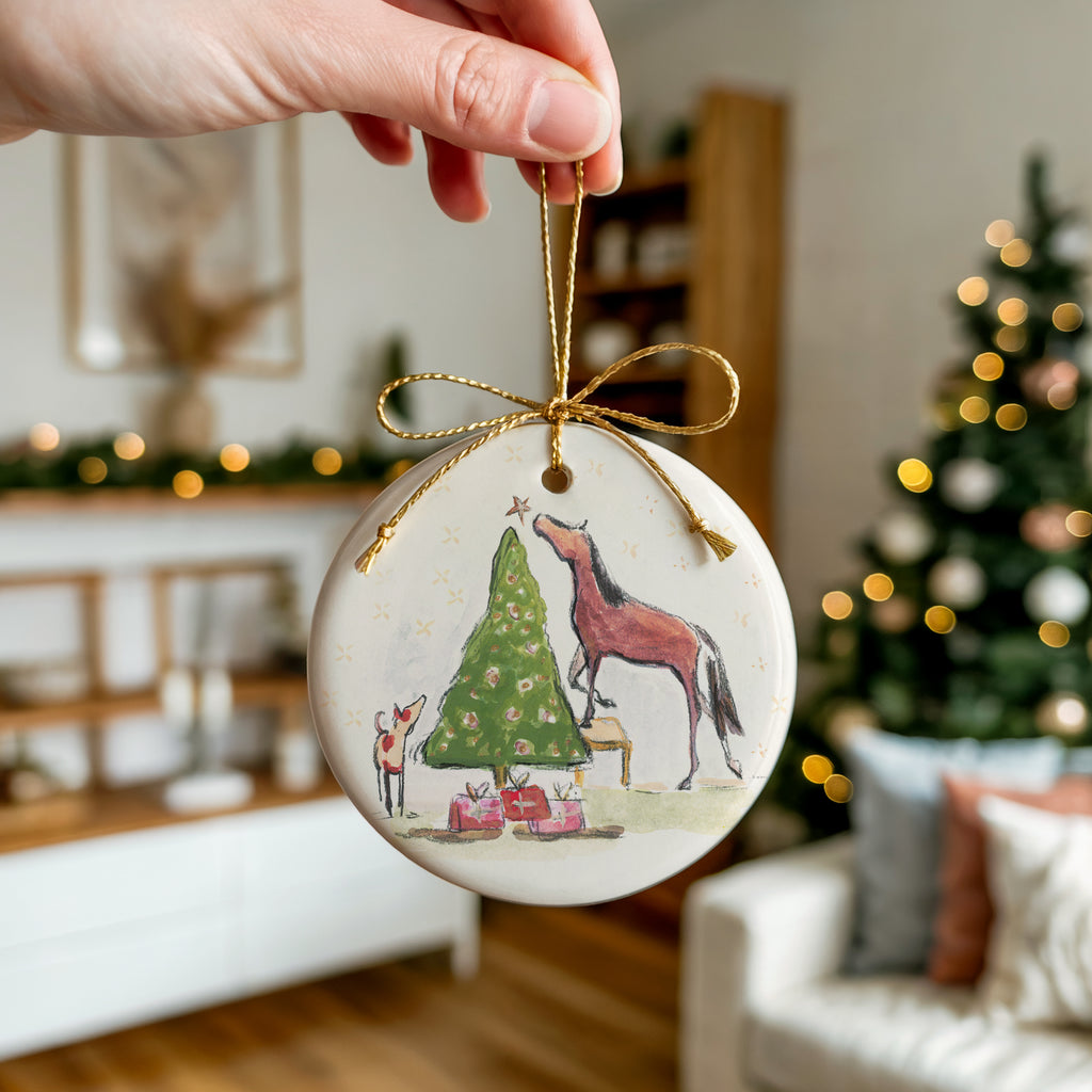 Horse & Star Ornament