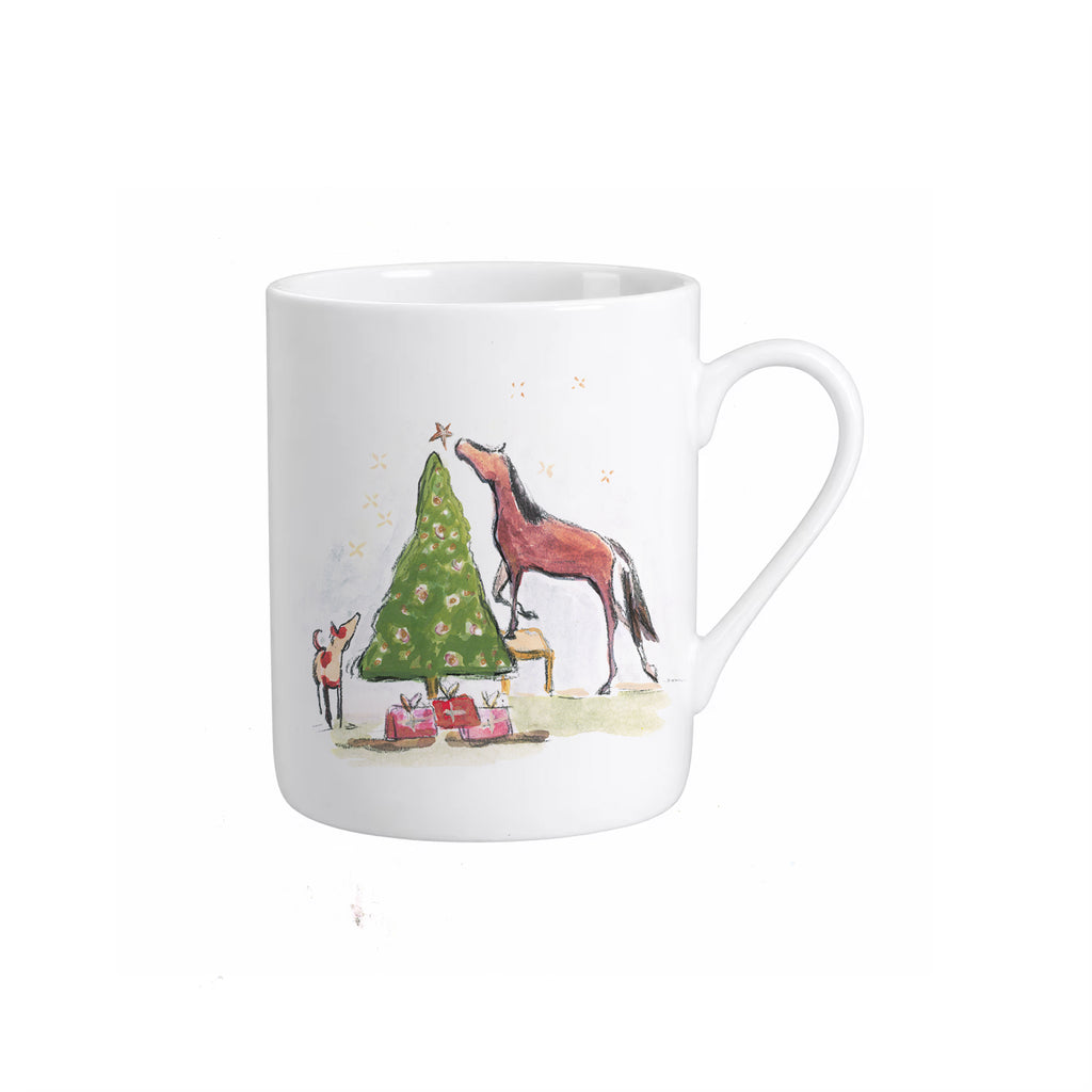 Horse & Star Porcelain Coffee Cup