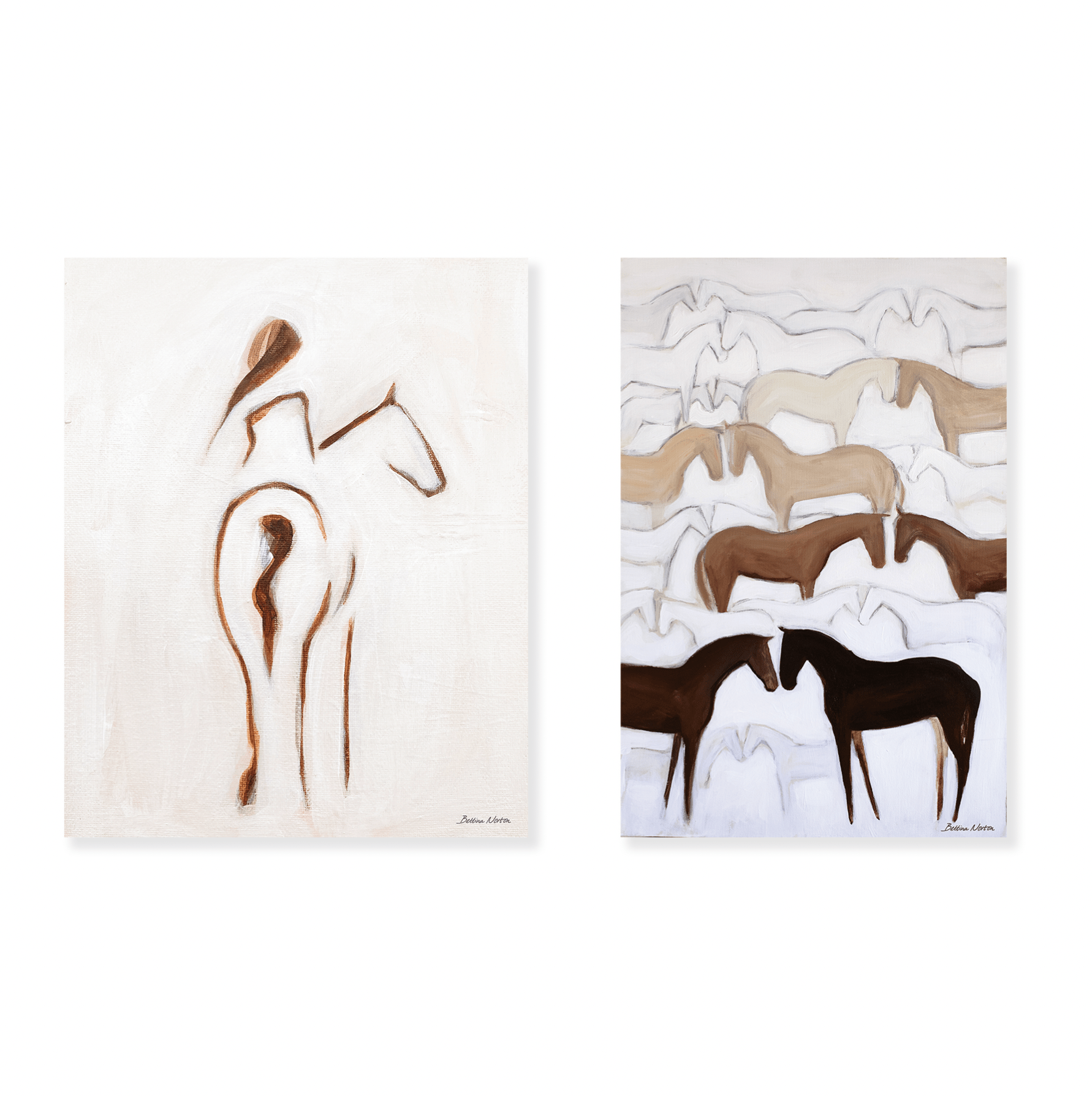 Mantle + Horse and Rider Set - Bettina Norton Artwork