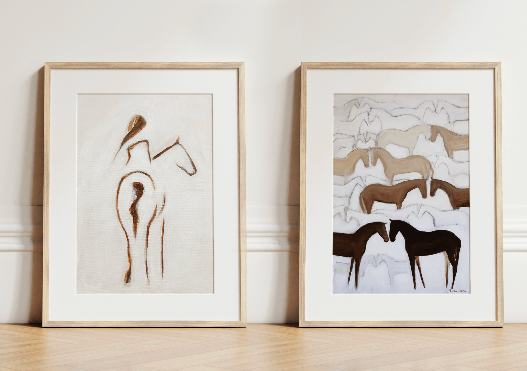 Mantle + Horse and Rider Set - Bettina Norton Artwork