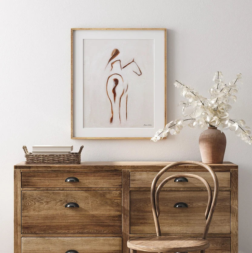 Horse and Rider - Unframed canvas - Seconds