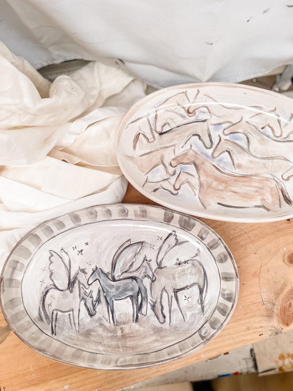 Platter 1 - Hand Painted Platter - Bettina Norton Artwork
