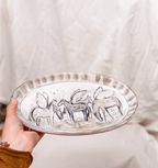 Platter 2 - Hand Painted Platter - Bettina Norton Artwork