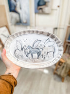 Platter 2 - Hand Painted Platter - Bettina Norton Artwork