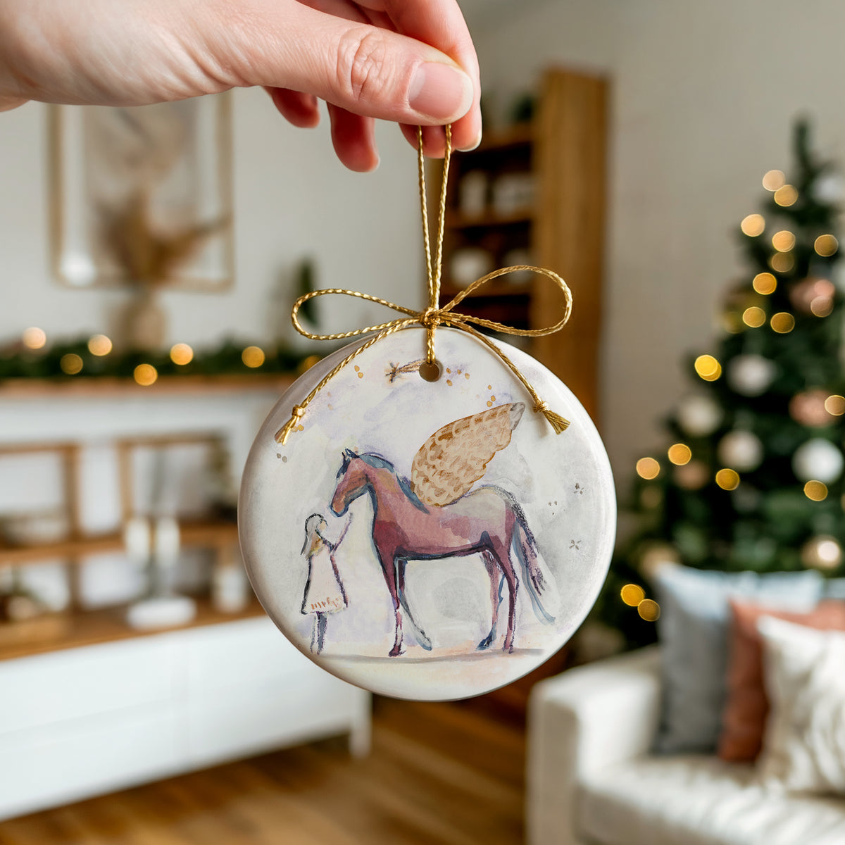 Pony for Christmas Ornament Set (Bundle of 3)