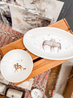 Together Again Porcelain Platter - Bettina Norton Artwork