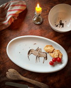 Together Again Porcelain Platter - Bettina Norton Artwork