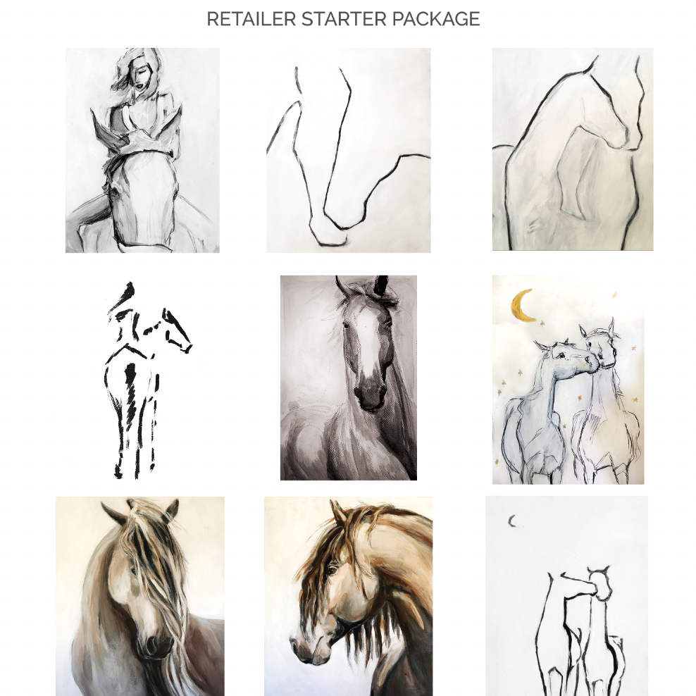 The Classic Horse | Wholesale Ready-to-Hang Canvas Prints