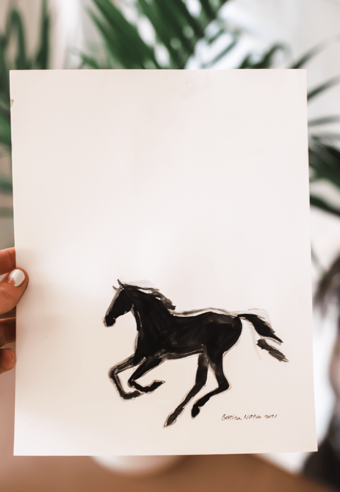 Black Horse - Bettina Norton Artwork