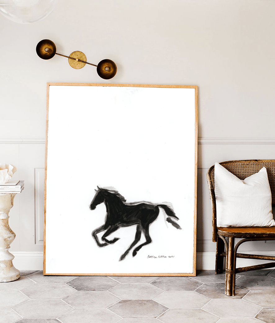 Black Horse - Bettina Norton Artwork