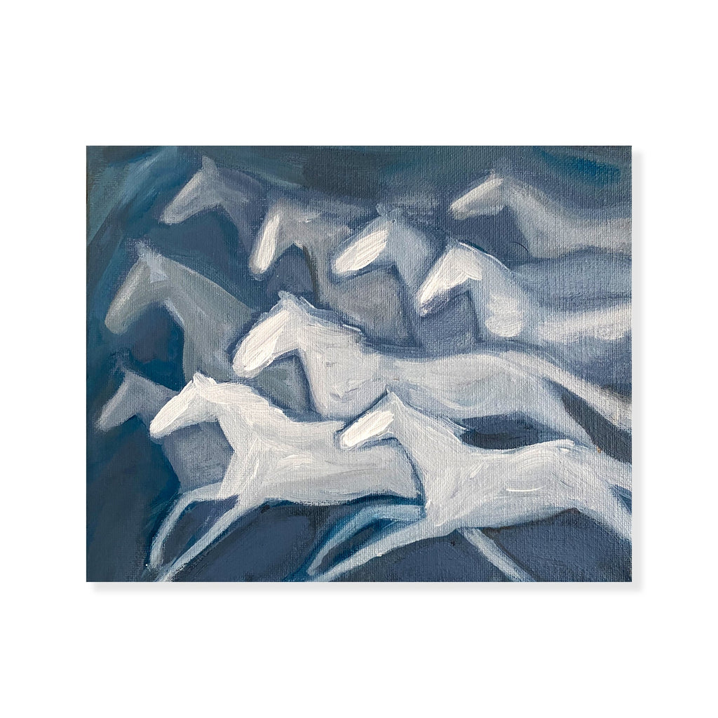 Blue Horses - Bettina Norton Artwork