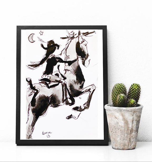 Cowgirl Moonshine - Bettina Norton Artwork