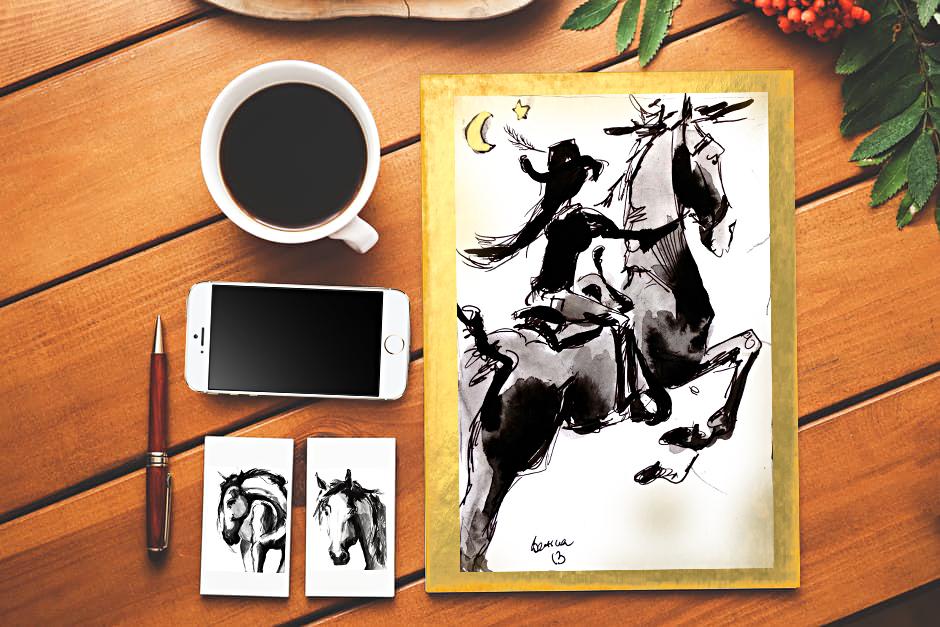 Cowgirl Moonshine - Bettina Norton Artwork