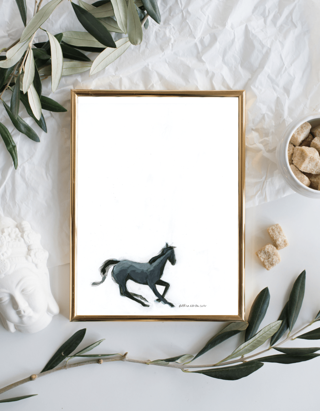 Grey Horse - Bettina Norton Artwork