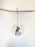 Moonlit Ceramic Ornament