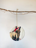 Santa Ponies Ornament Set (Bundle of 3)